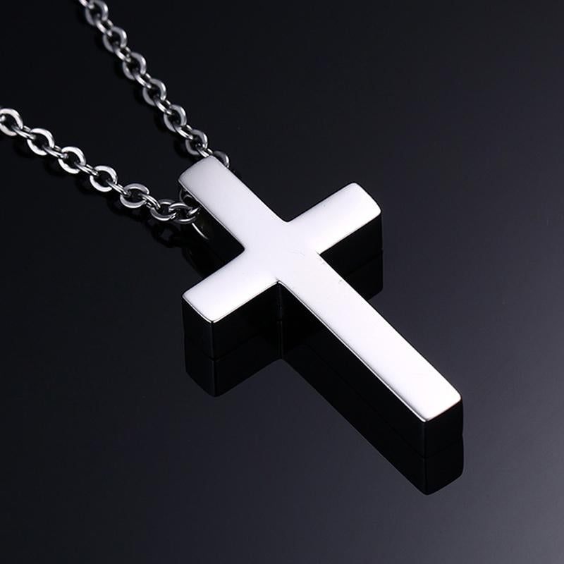 Classic Blank Cross Necklaces Prayer Christ Men Jewelry