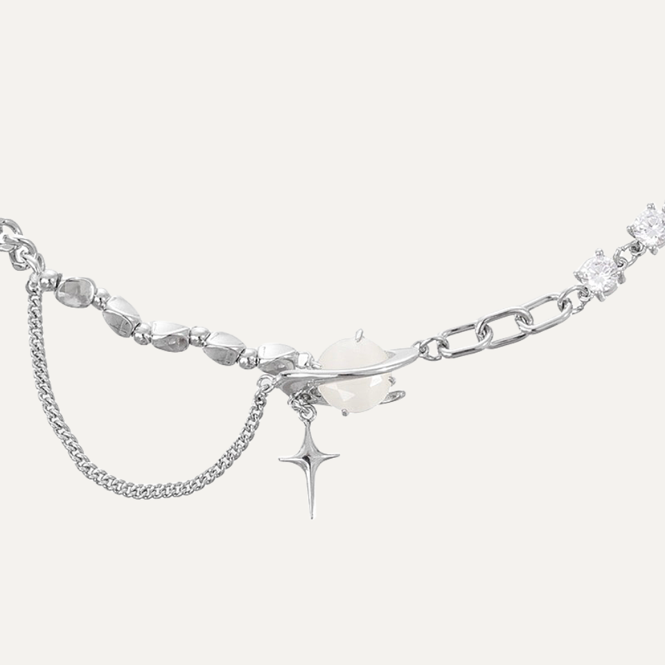 Star Eye Series Light Luxury Cat Eye Collar Chain