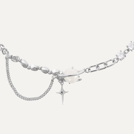 Star Eye Series Light Luxury Cat Eye Collar Chain