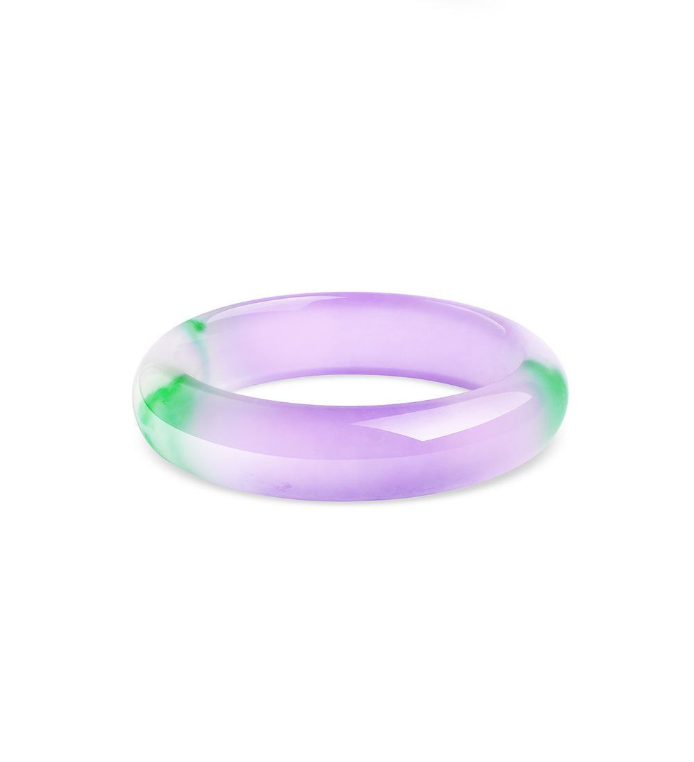 Spring colorful violet artificial jade bracelet for women