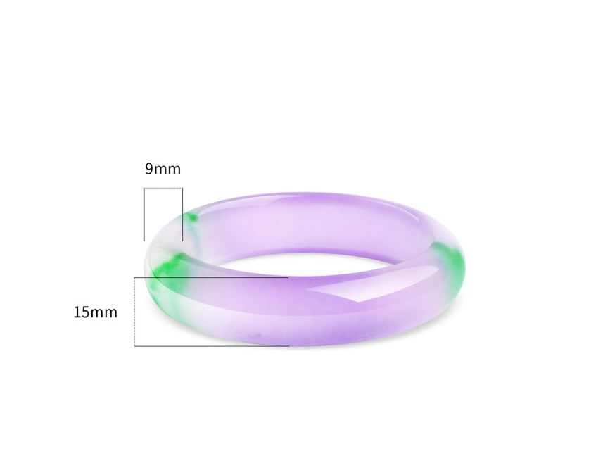 Spring colorful violet artificial jade bracelet for women