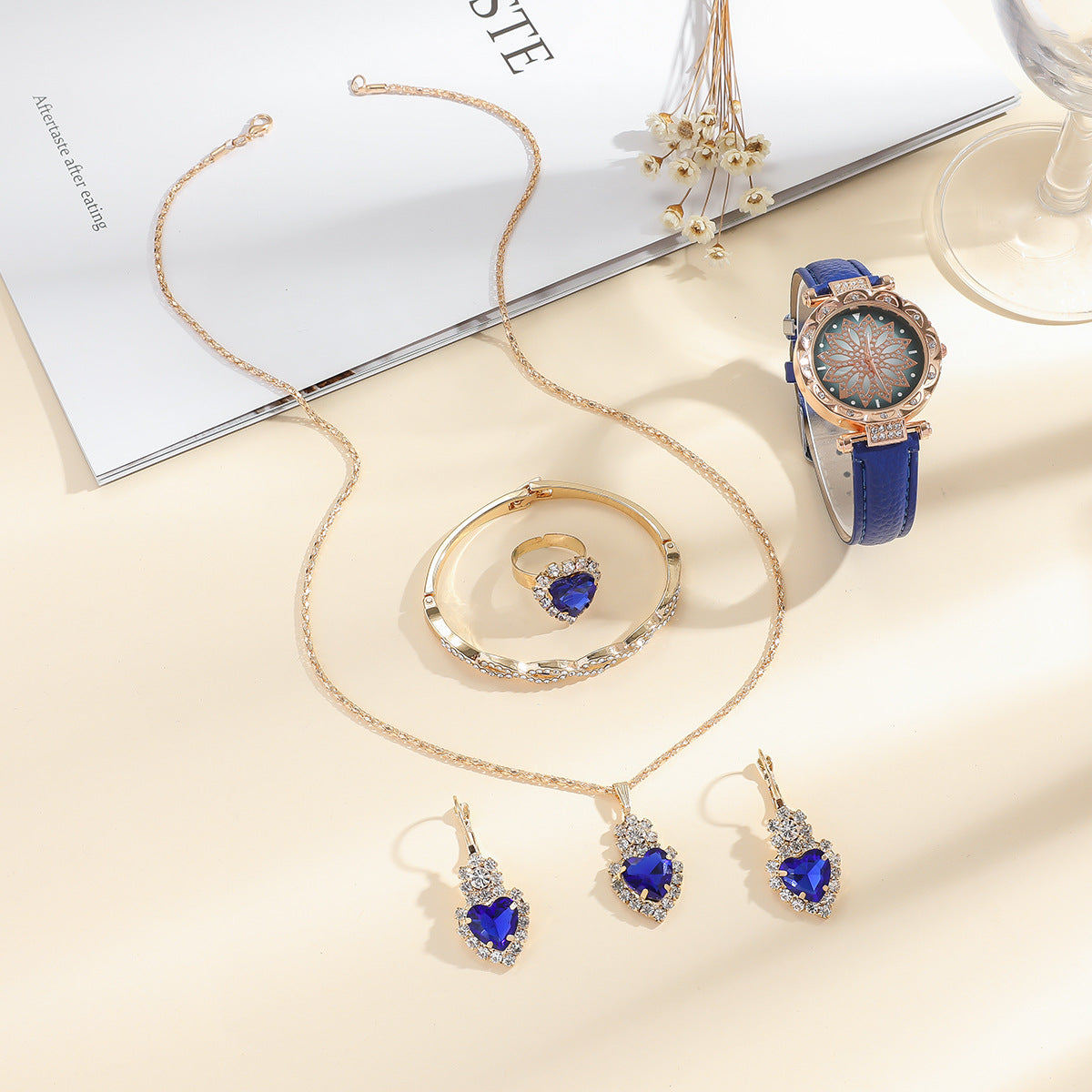 Vintage Sapphire Quartz Watch Set