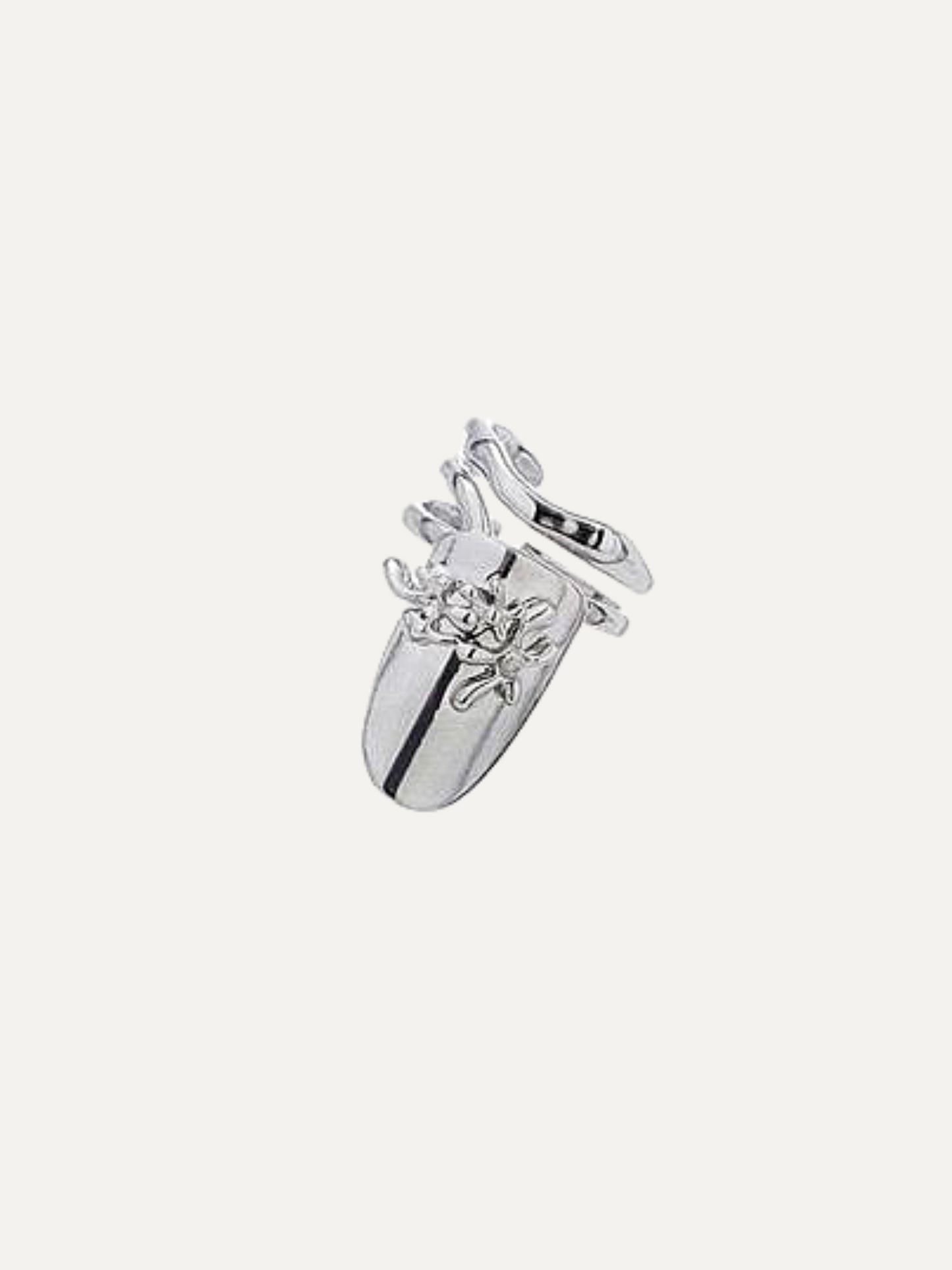 Mechanical Style Nail Ring Adjustable Ring