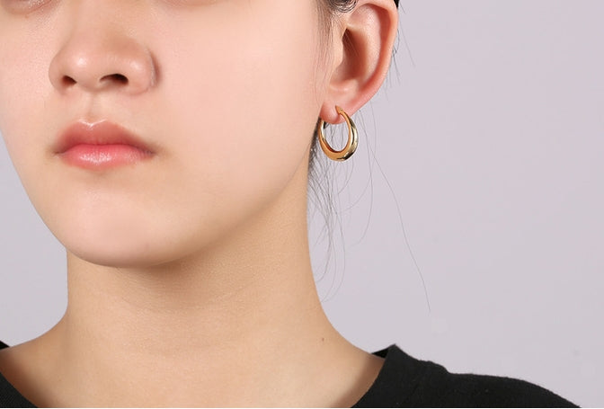 Gold Hoops Earrings For Women Trendy