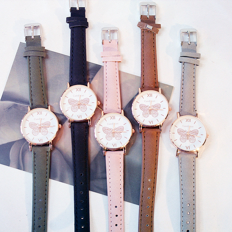 Butterfly Dial Strap Quartz Watch Star Bracelet Gifts For Women