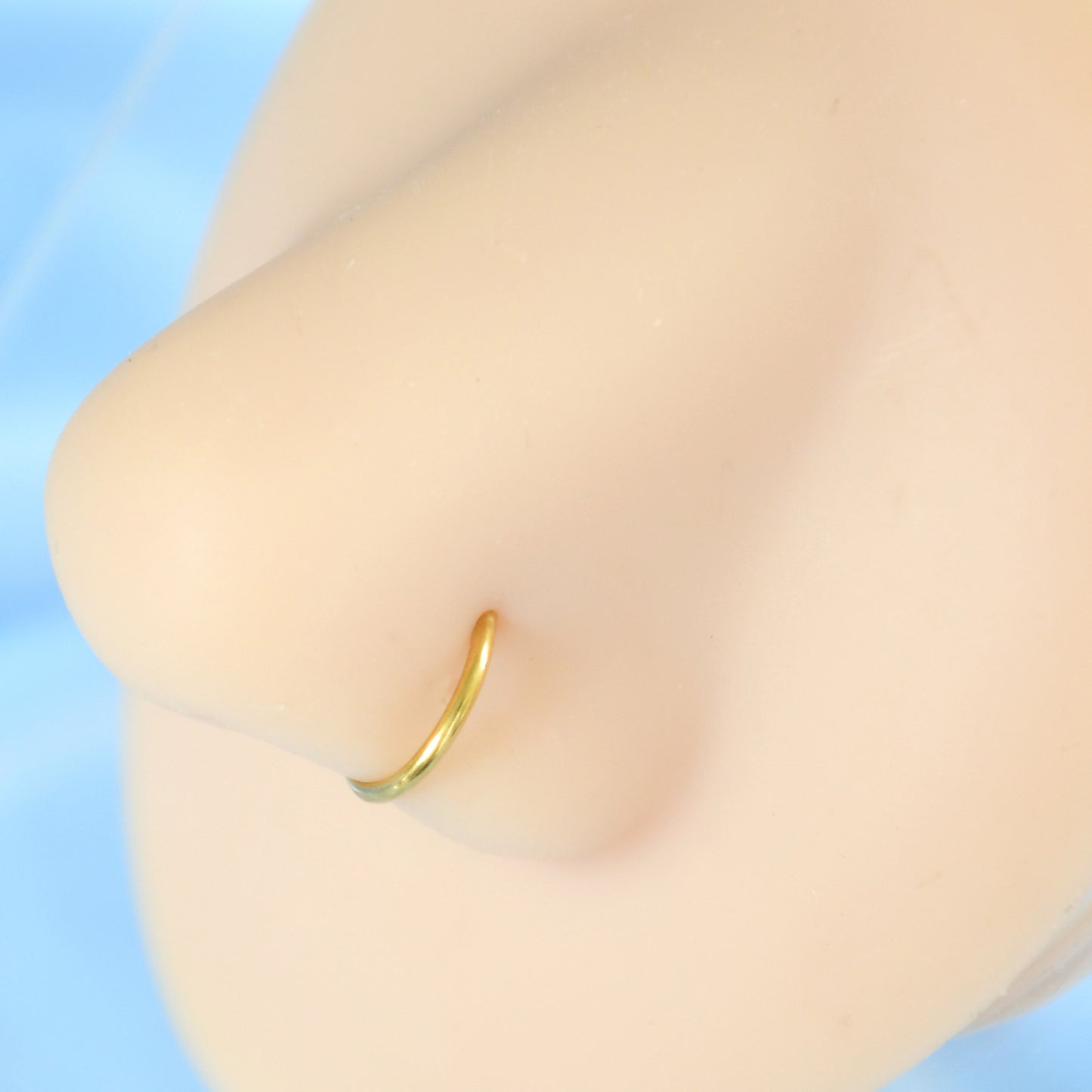 D-shaped Nose Ring without Piercing Fake Nose Nail Nasolabial Ring