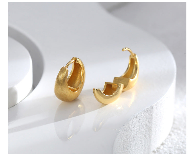 Vintage Gold Hoops Earrings For Women Trendy