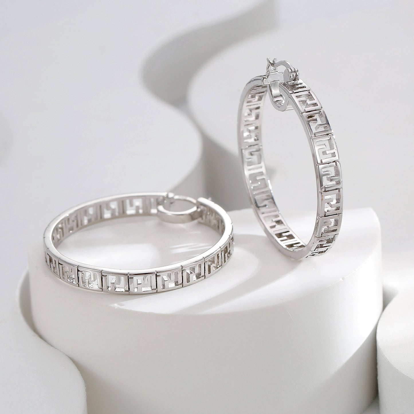 Large Gold Hoops Earrings For Women Trendy
