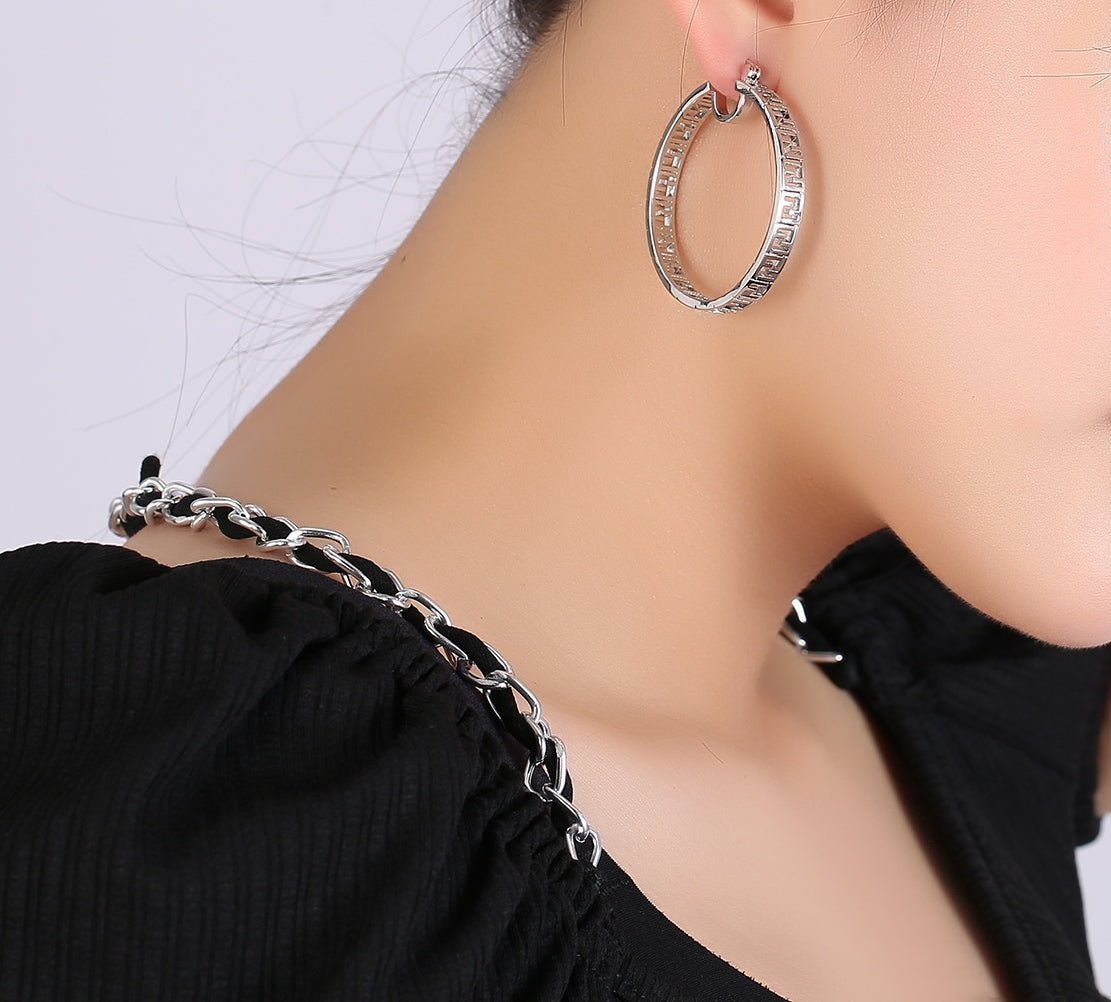 Large Gold Hoops Earrings For Women Trendy