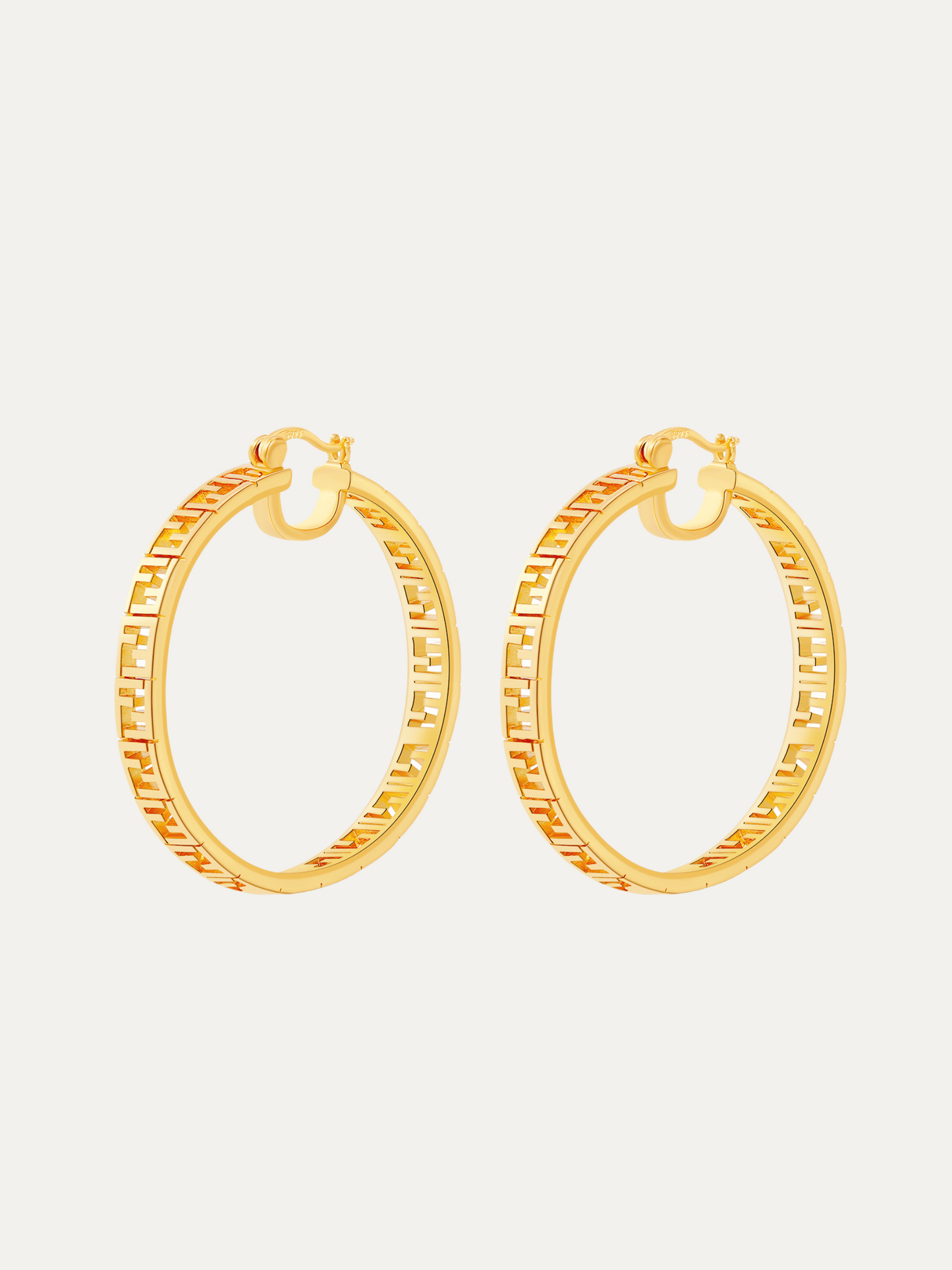 Large Gold Hoops Earrings For Women Trendy