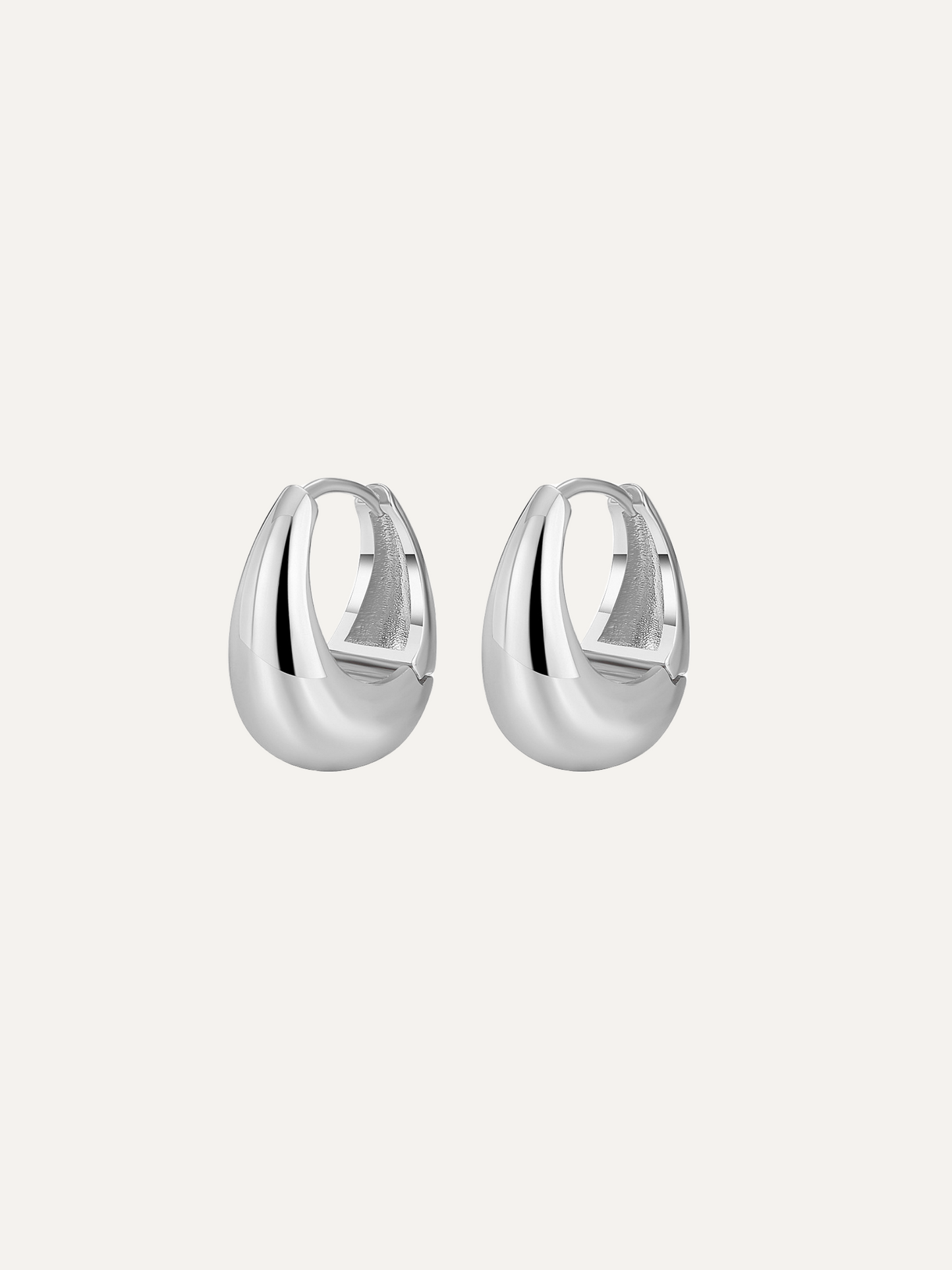 Light Luxury Simple Water Drop Gold Hoops Earrings for Women Trendy