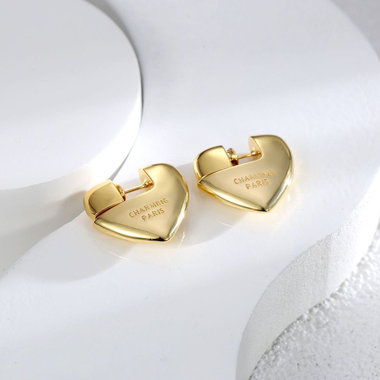 Love Gold Hoops Earrings for Women