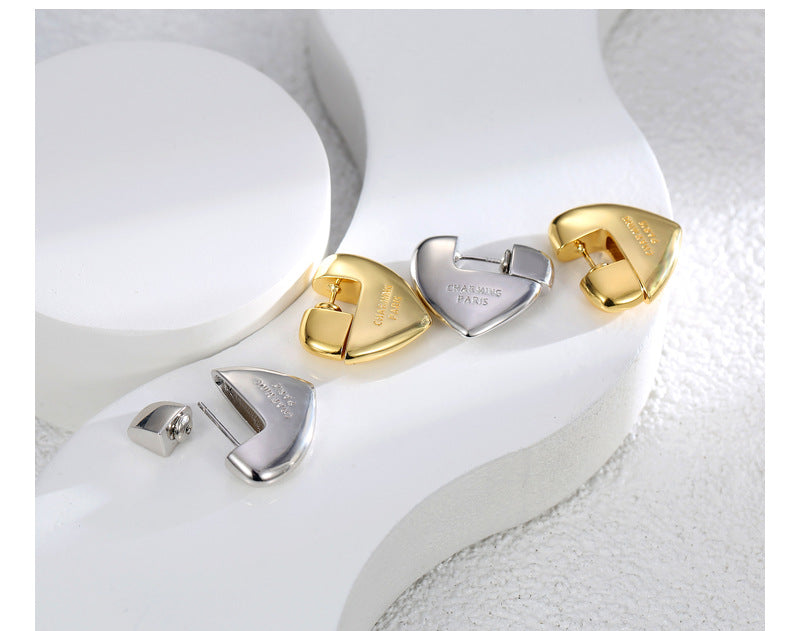 Love Gold Hoops Earrings for Women