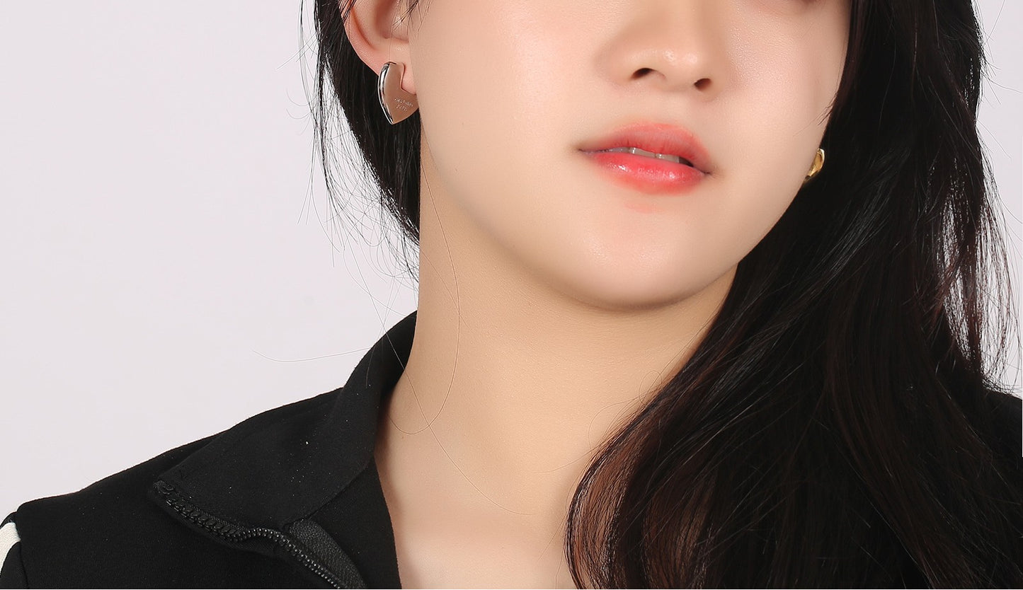 Love Gold Hoops Earrings for Women