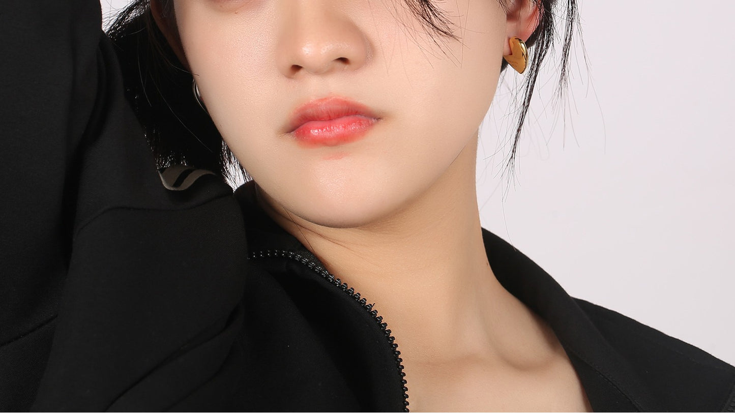 Love Gold Hoops Earrings for Women