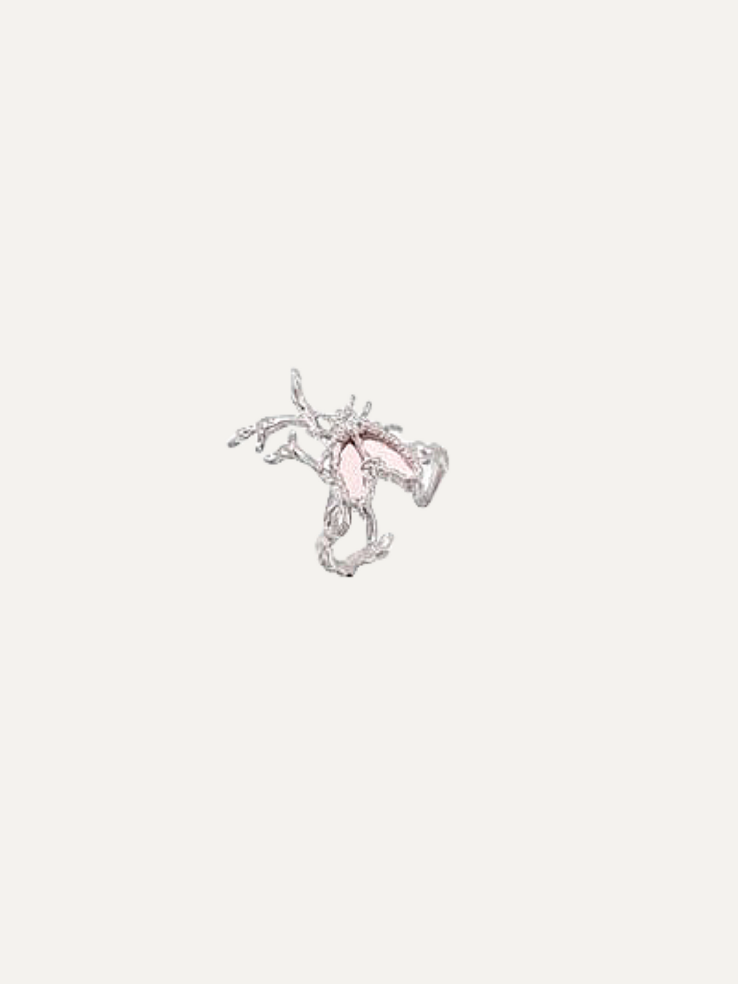 Firefly Series Full Body Sterling Silver Colorfast Bee Couple Ring