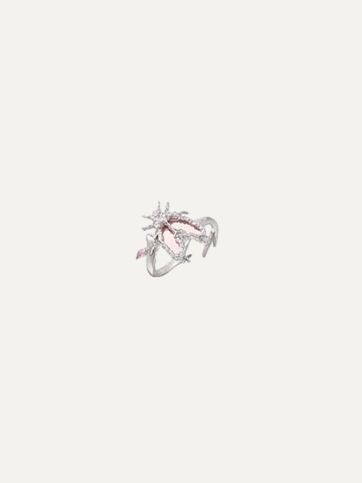 Firefly Series Full Body Sterling Silver Colorfast Bee Couple Ring