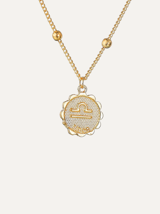 12 Constellations Gold Necklace for Women Trendy
