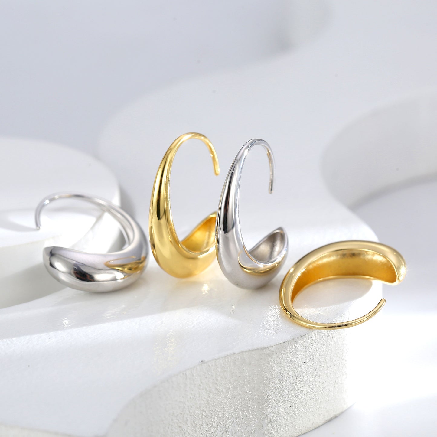 C-shaped Simple Earrings for Women