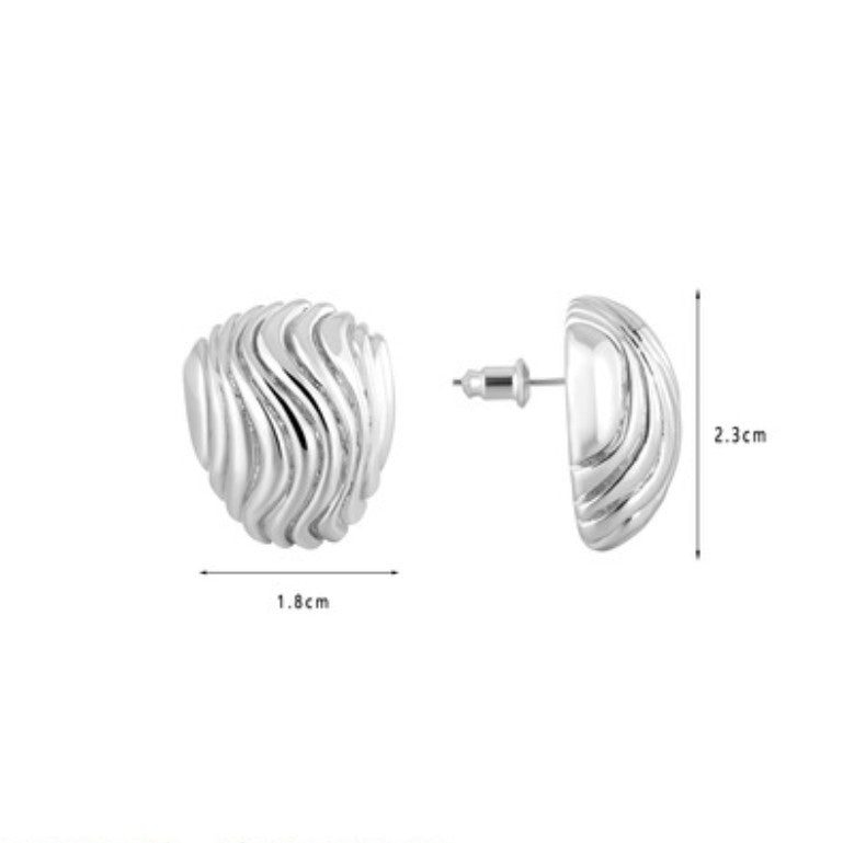 Pleated Earrings For Women