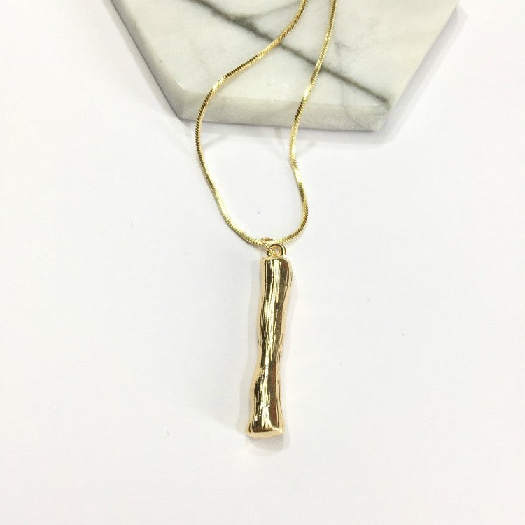 Bubble Letter Necklace Gold Color Snake Chain Choker Collar Necklaces for Women