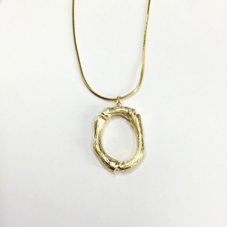 Bubble Letter Necklace Gold Color Snake Chain Choker Collar Necklaces for Women
