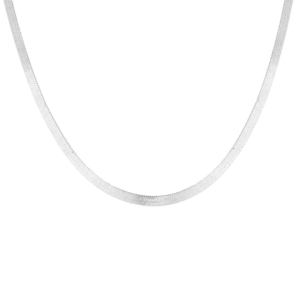 Gold Blade chain Choker Necklace for Women Sexy Flat snake chain Gift