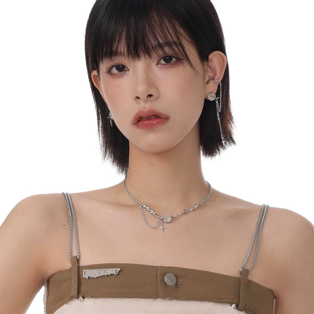 Star Eye Series Light Luxury Cat Eye Collar Chain
