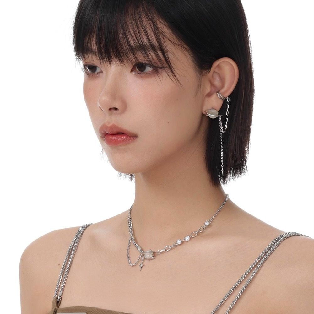 Star Eye Series Light Luxury Cat Eye Collar Chain