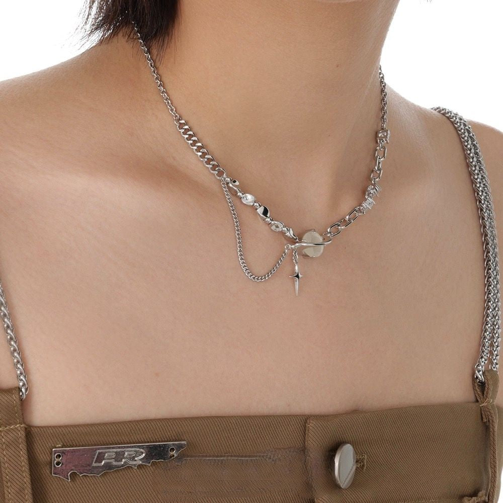 Star Eye Series Light Luxury Cat Eye Collar Chain