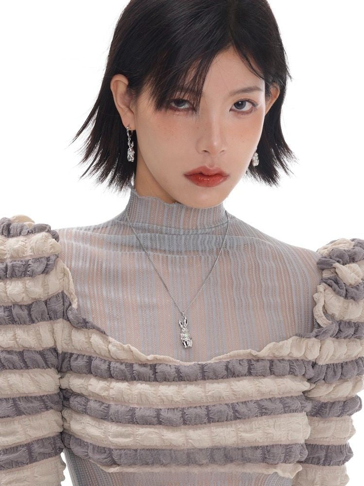 Secret Realm Rabbit Sweater Chain Small and Luxury Pendant Necklace
