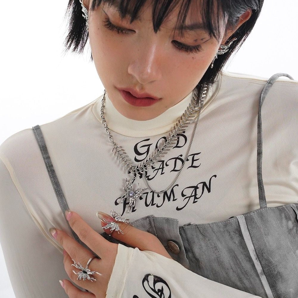 Biochemical Butterfly Necklace Collarbone Chain