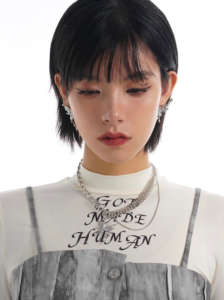 Biochemical Butterfly Necklace Collarbone Chain