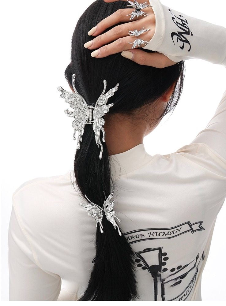 Biochemical Butterfly Series Upgraded Big Grab Hairdressing Hair Jewelry For Women