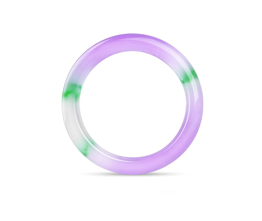 Spring colorful violet artificial jade bracelet for women