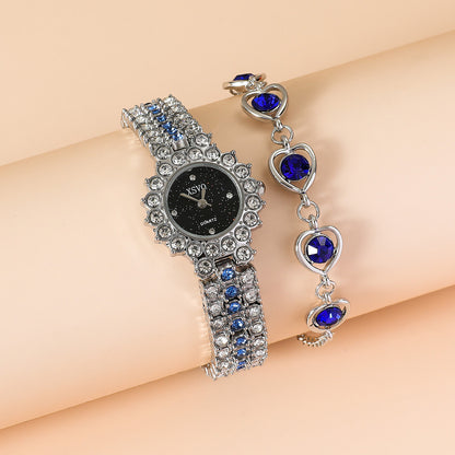 Sapphire Heart Quartz Watch Set