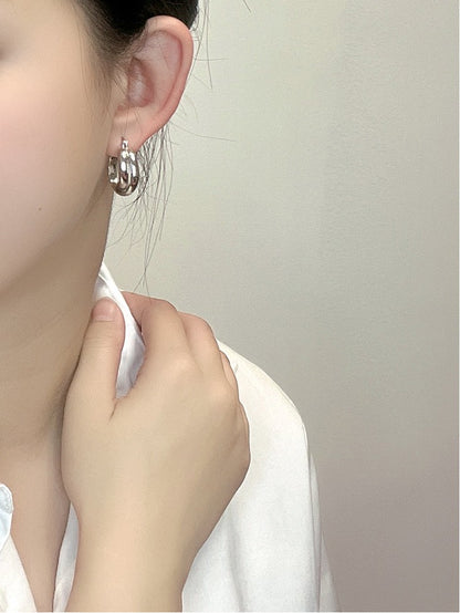 Light Luxury Gold Hoops Earrings For Women Trendy