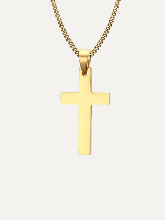 Classic Mens Cross Pendant Necklace 24