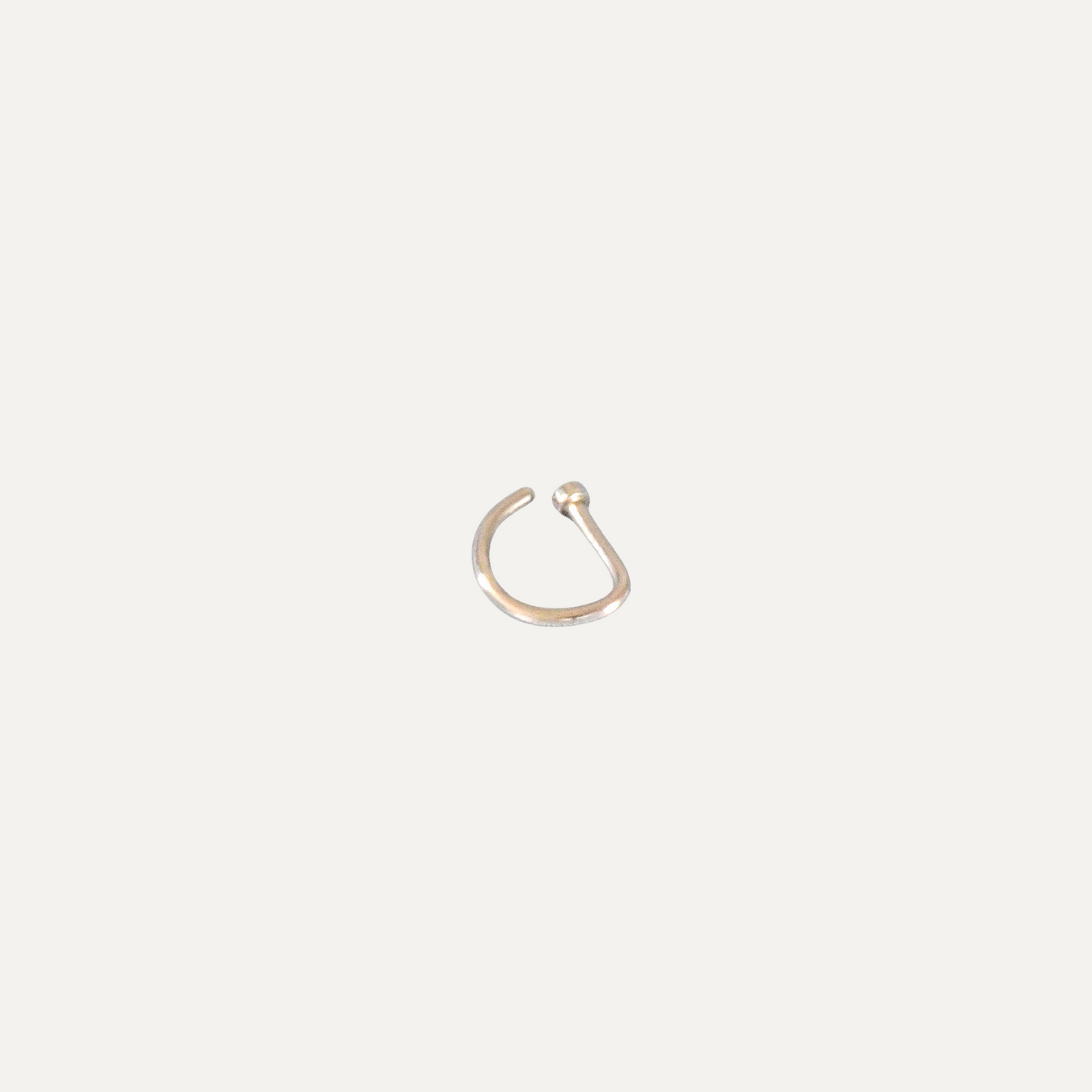 D-shaped Nose Ring without Piercing Fake Nose Nail Nasolabial Ring