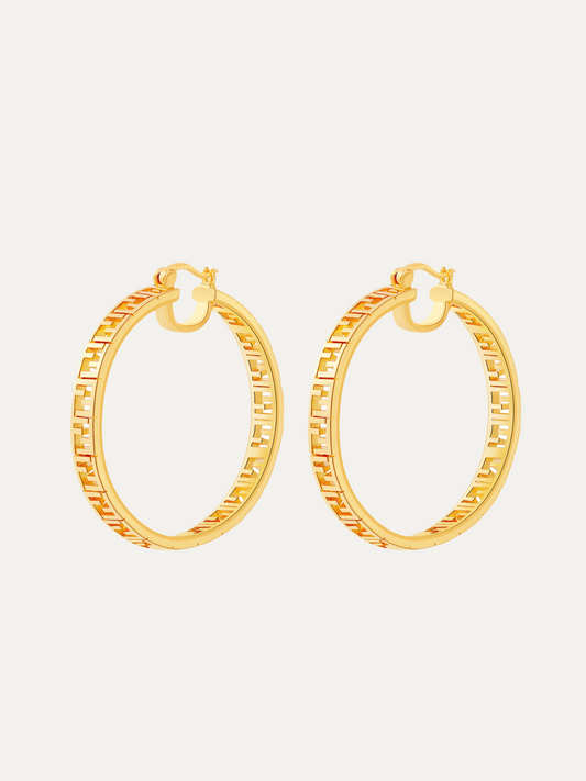 Large Gold Hoops Earrings For Women Trendy