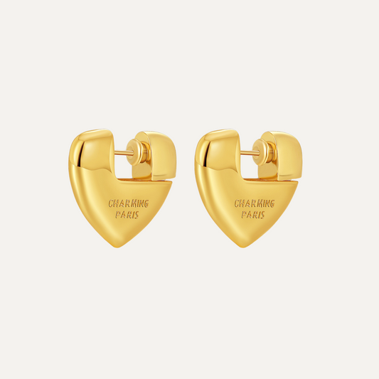 Love Gold Hoops Earrings for Women