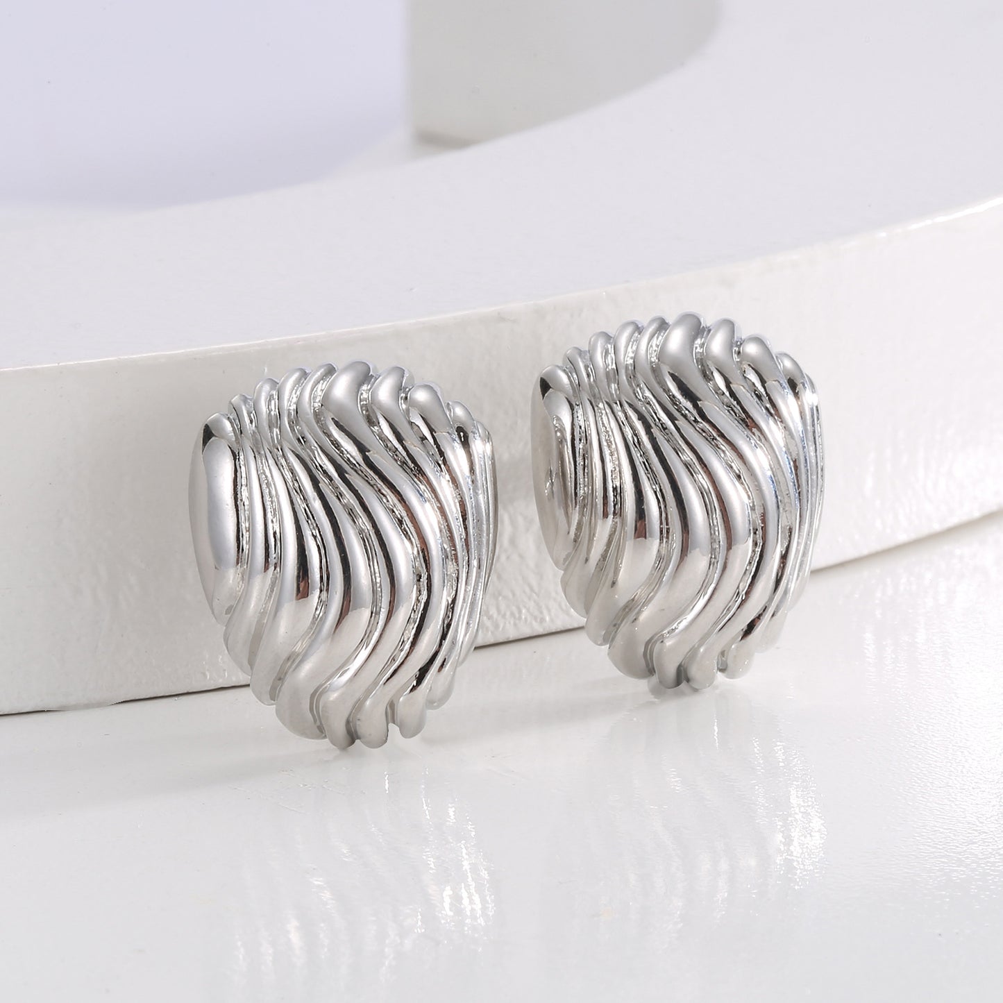 Pleated Earrings For Women