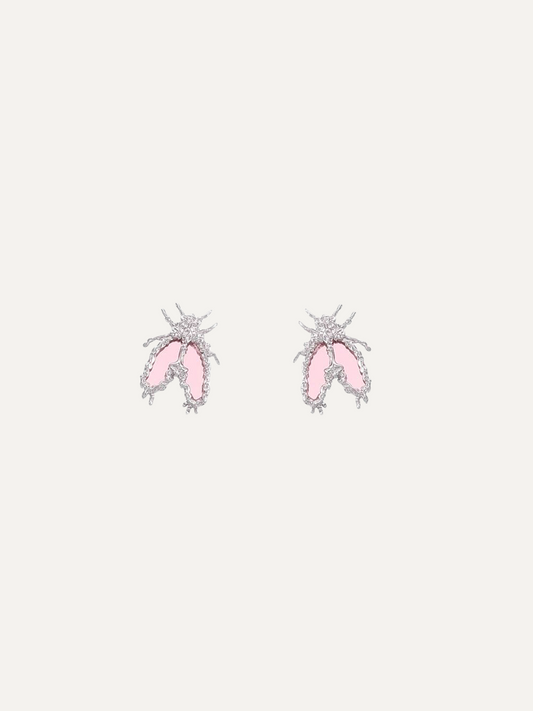 Sterling Silver Earrings for Women Hypoallergenic Pink Earrings