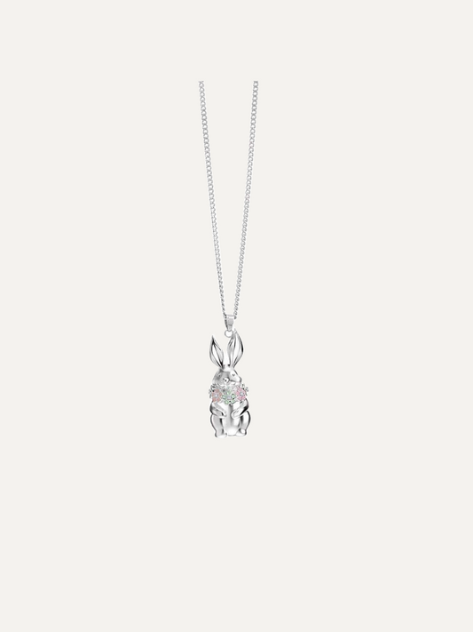 Secret Realm Rabbit Sweater Chain Small and Luxury Pendant Necklace