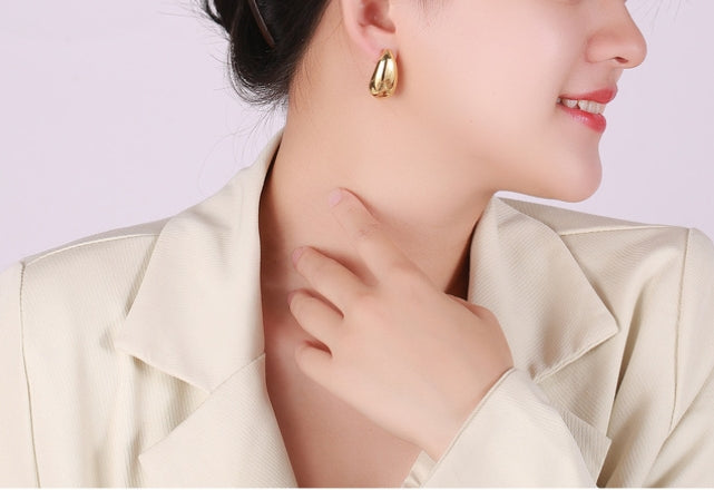 Gold Drop Earrings For Women Trendy