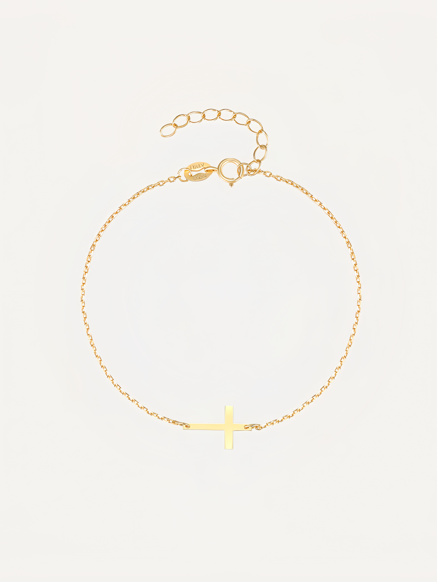 Sterling silver creative cross bracelet
