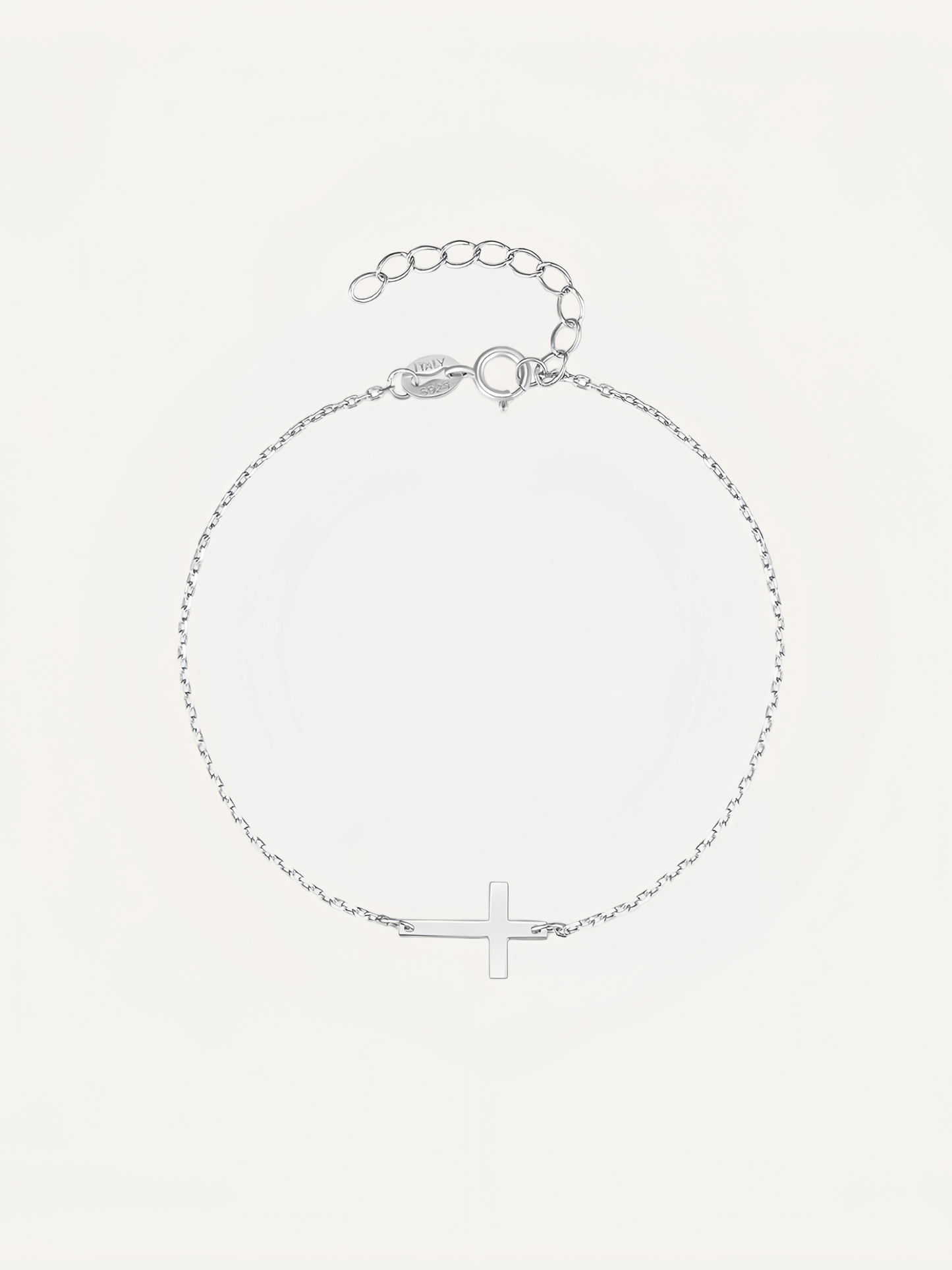Sterling silver creative cross bracelet