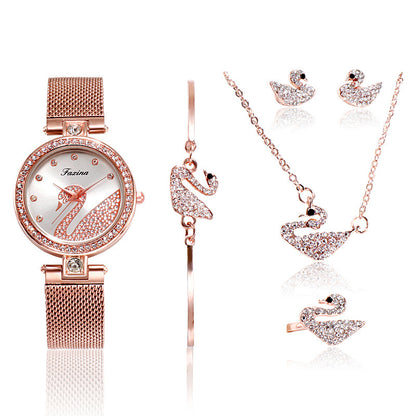 Swan Diamond Watch 5 Set