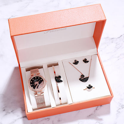 Swan Diamond Watch 5 Set