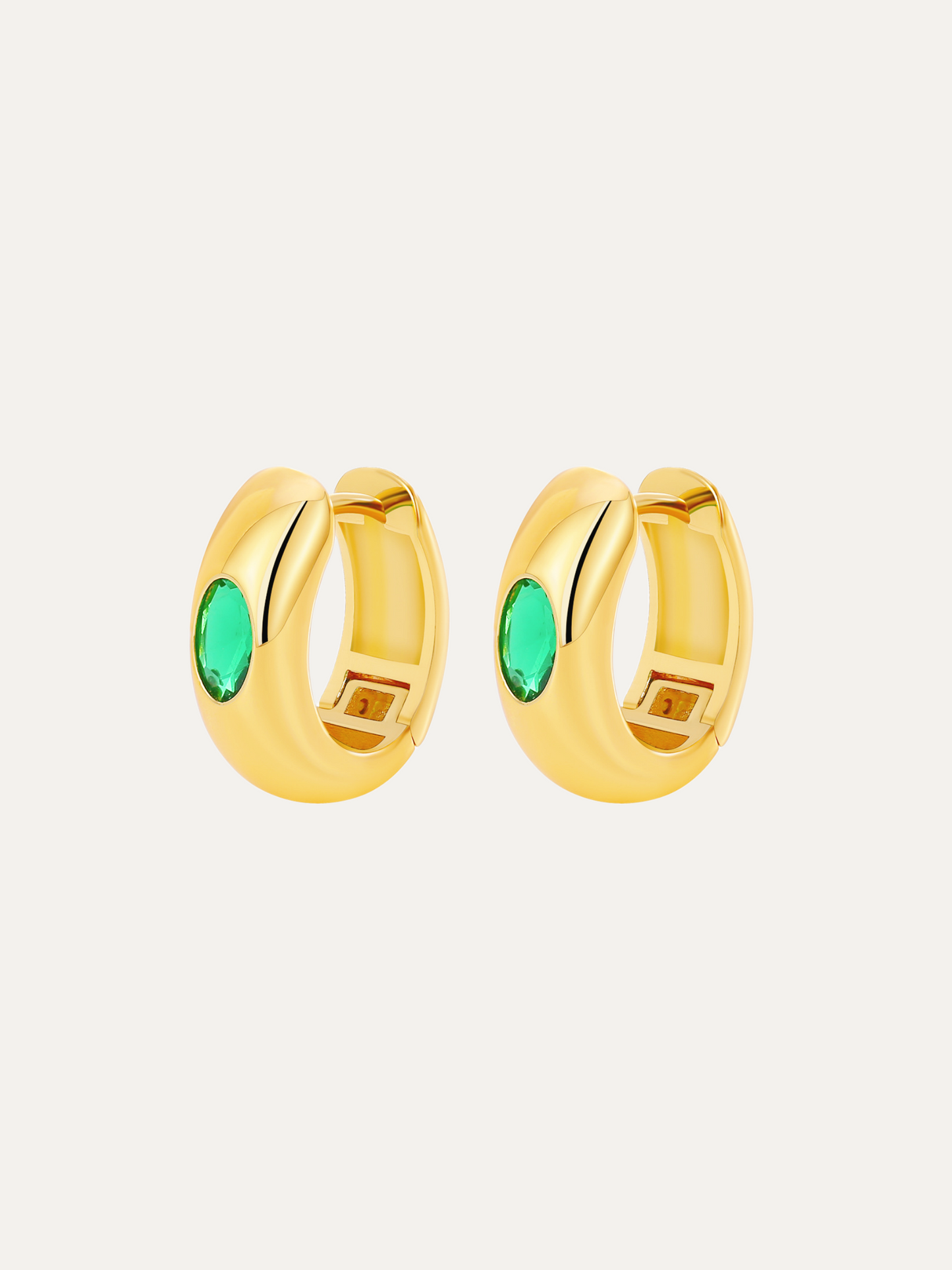 Frosty Gold Hoops Earrings For Women Trendy